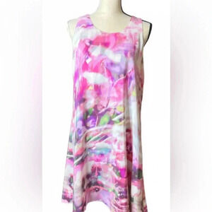 Cynthia Crowley Size 6 100% Silk Shift Dress Baby shower Vacation